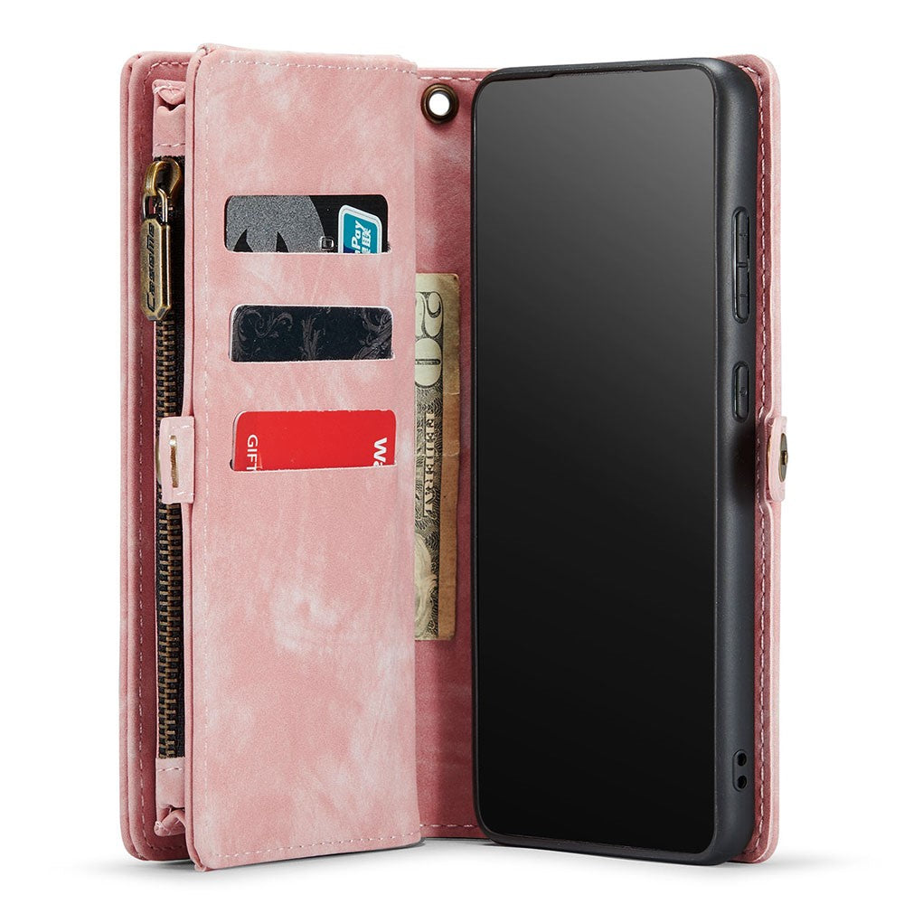 CASEME 008 Series PU Leather Cover for Samsung Galaxy S20 Ultra Wallet Phone Case Shockproof Folio Flip Cover