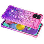 Gradient Glitter Powder Quicksand TPU-skal till Samsung Galaxy A51