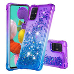 Gradient Glitter Powder Quicksand TPU-skal till Samsung Galaxy A51