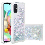 Flydende Glitter Puder Kviksand Stødsikkert TPU Cover til Samsung Galaxy A71