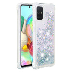 Flydende Glitter Puder Kviksand Stødsikkert TPU Cover til Samsung Galaxy A71