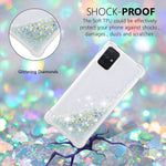 Flydende Glitter Puder Kviksand Stødsikkert TPU Cover til Samsung Galaxy A71