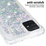 Flydende Glitter Puder Kviksand Stødsikkert TPU Cover til Samsung Galaxy A71