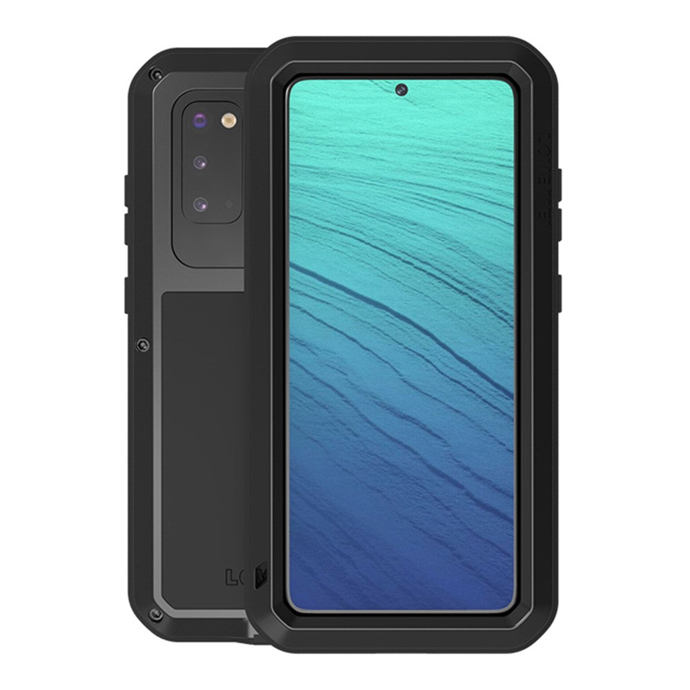 LOVE MEI Shockproof Dropproof Dustproof Powerful Case for Samsung Galaxy S20 4G/S20 5G Silicone+Metal Cover