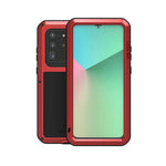 LOVE MEI Stødsikkert mobiltelefoncover Støvtæt silikone+metal telefoncover til Samsung Galaxy S20 Ultra
