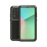 LOVE MEI Stødsikkert mobiltelefoncover Støvtæt silikone+metal telefoncover til Samsung Galaxy S20 Ultra