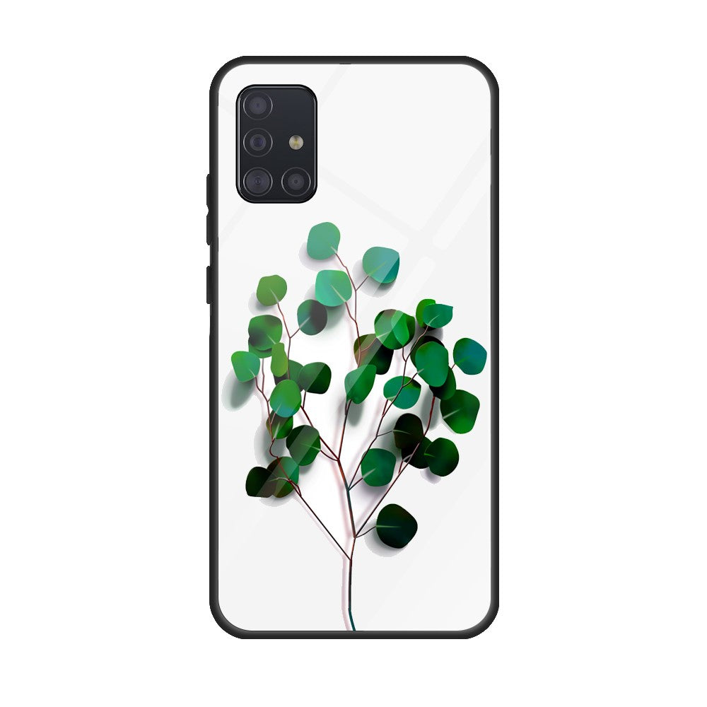 Tryckt yta i glasbaksida + TPU-mobilskal för Samsung Galaxy A51