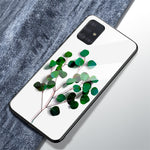 Printing Surface Glass Back + TPU Cell Phone Case for Samsung Galaxy A51
