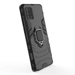 With Ring Holder Kickstand PC+TPU Cover for Samsung Galaxy A91 / S10 Lite