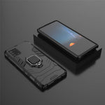 With Ring Holder Kickstand PC+TPU Cover for Samsung Galaxy A91 / S10 Lite