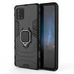 With Ring Holder Kickstand PC+TPU Cover for Samsung Galaxy A91 / S10 Lite