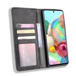 Vintage-stil læderpung, stander etui til Samsung Galaxy A81/M60S/Note 10 Lite