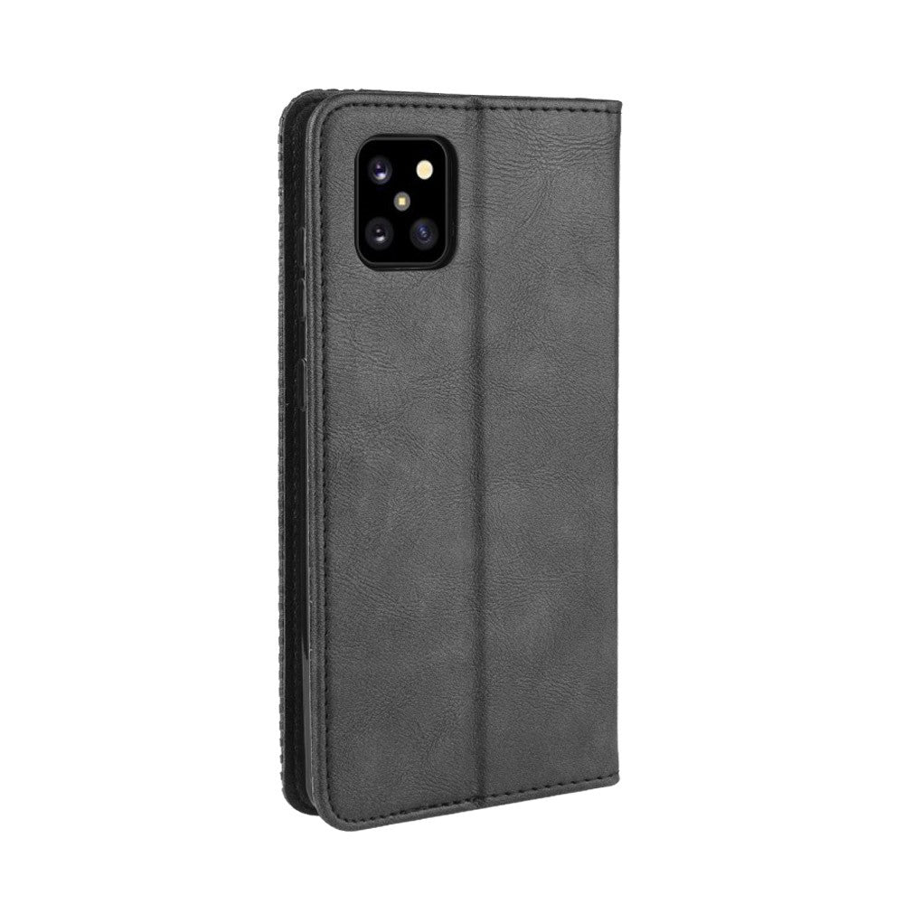 Vintage-stil læderpung, stander etui til Samsung Galaxy A81/M60S/Note 10 Lite