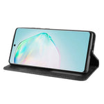 Vintage Style Leather Wallet Stand Phone Cover for Samsung Galaxy A91/M80S/S10 Lite