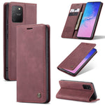 CASEME 013 Series Flip Wallet Leather Mobile Case for Samsung Galaxy A91/S10 Lite