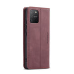 CASEME 013 Series Flip Wallet Leather Mobile Case for Samsung Galaxy A91/S10 Lite