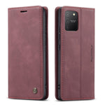 CASEME 013 Series Flip Wallet Leather Mobile Case for Samsung Galaxy A91/S10 Lite