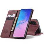 CASEME 013 Series Flip Wallet Leather Mobile Case for Samsung Galaxy A91/S10 Lite