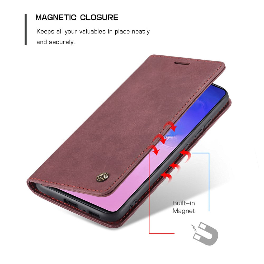 CASEME 013 Series Flip Wallet Leather Mobile Case for Samsung Galaxy A91/S10 Lite