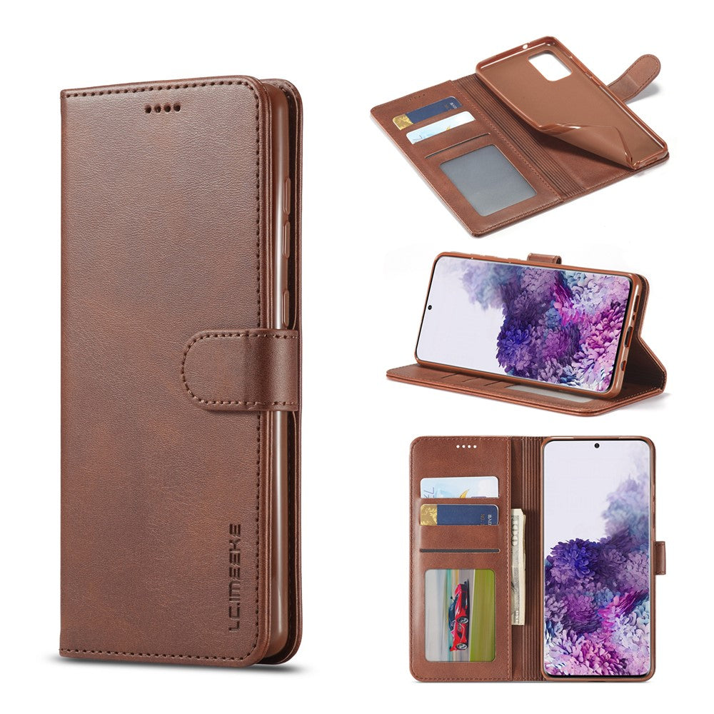 LC.IMEEKE Pung Læder Stående Cover til Samsung Galaxy A51 med Stødabsorberende Blødt TPU Indercover Stødabsorberende