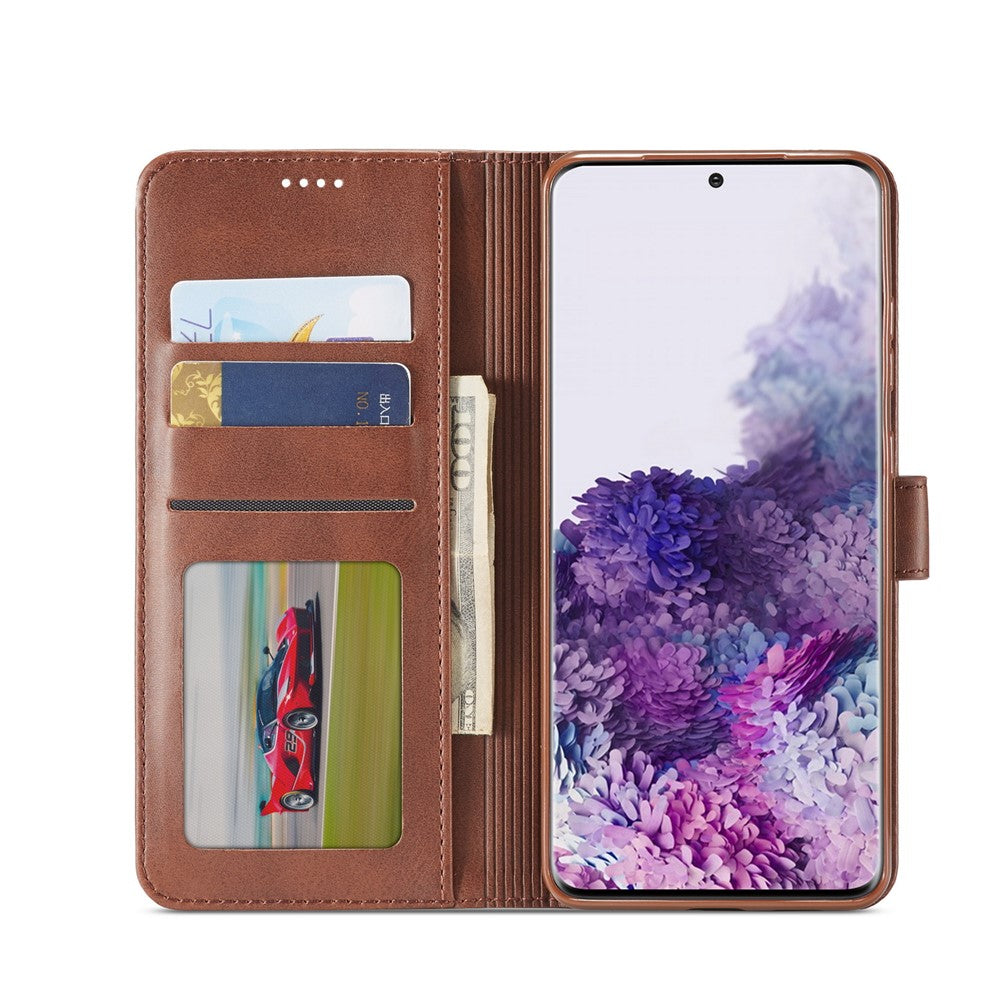 LC.IMEEKE Pung Læder Stående Cover til Samsung Galaxy A51 med Stødabsorberende Blødt TPU Indercover Stødabsorberende