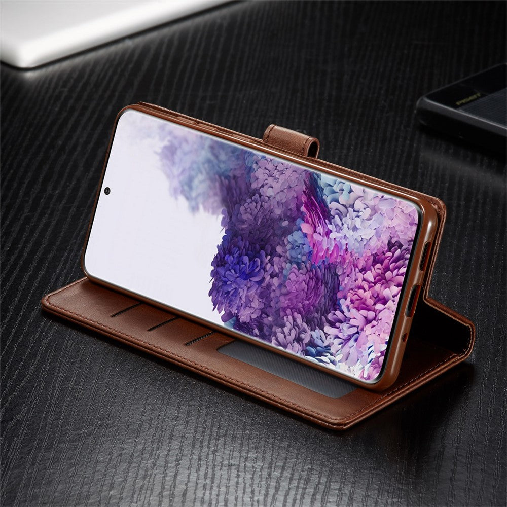 LC.IMEEKE Pung Læder Stående Cover til Samsung Galaxy A51 med Stødabsorberende Blødt TPU Indercover Stødabsorberende