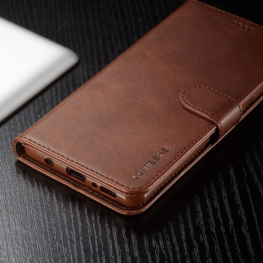 LC.IMEEKE Pung Læder Stående Cover til Samsung Galaxy A51 med Stødabsorberende Blødt TPU Indercover Stødabsorberende