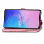Embossed Mandala Flower Wallet Leather Stand Phone Protection Cover for Samsung Galaxy A91/S10 Lite