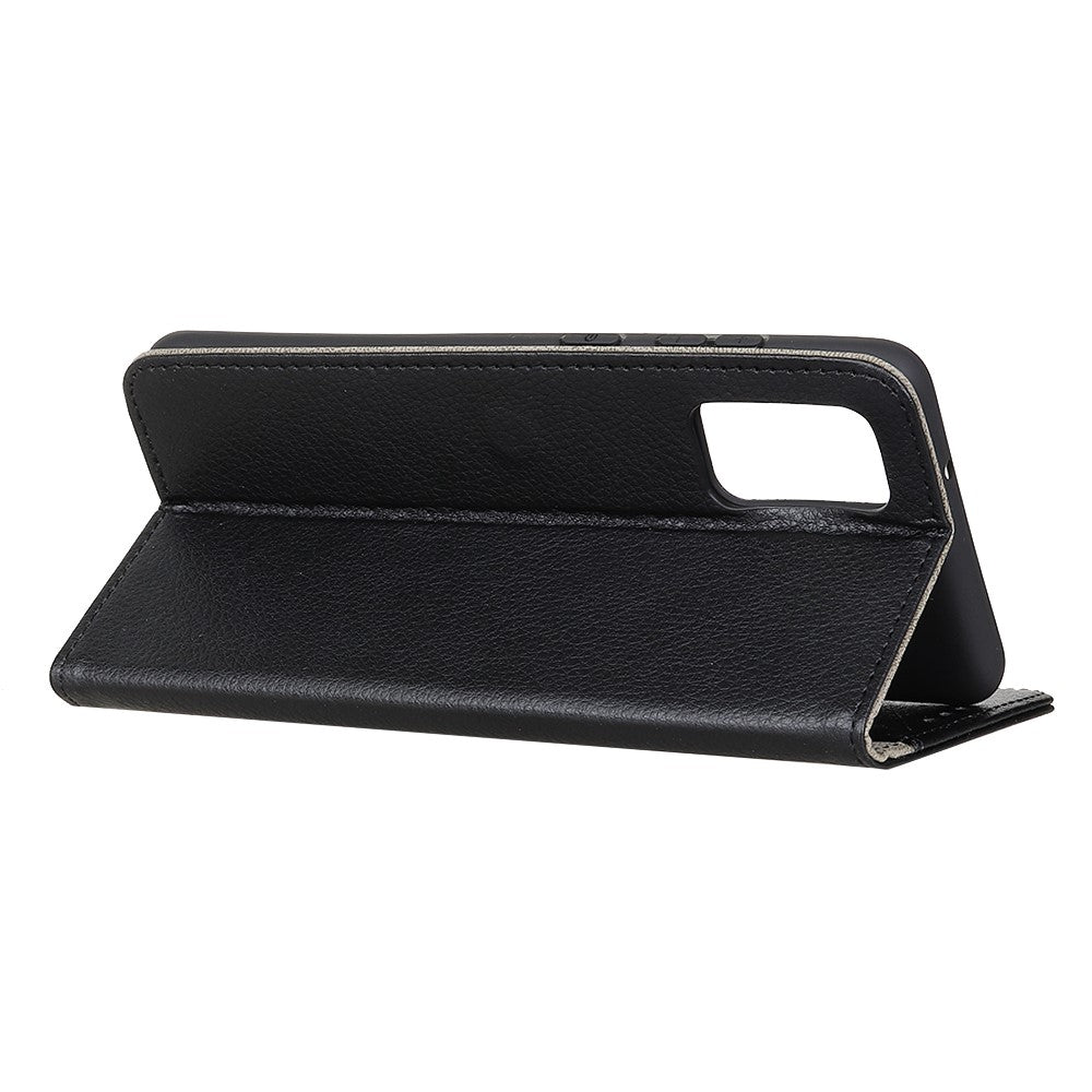 Litchi Skin Texture Wallet Leather Stand Phone Shell for Samsung Galaxy A41
