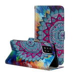 Embossed Pattern Printing Magnetic Leather Wallet Case for Samsung Galaxy A51