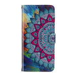 Embossed Pattern Printing Magnetic Leather Wallet Case for Samsung Galaxy A51