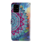 Embossed Pattern Printing Magnetic Leather Wallet Case for Samsung Galaxy A51
