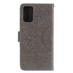 Imprint Flower Leather Wallet Phone Cover for Samsung Galaxy A41