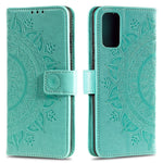 Imprint Flower Leather Wallet Phone Cover for Samsung Galaxy A41