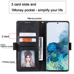 Vintage Splicing Leather Phone Shell with Wallet Stand for Samsung Galaxy S20 4G/S20 5G