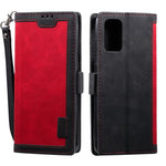 Vintage Splicing Leather Phone Shell with Wallet Stand for Samsung Galaxy S20 4G/S20 5G