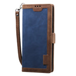 Vintage Splicing Style Wallet Stand Leather Phone Cover for Samsung Galaxy S20 Plus