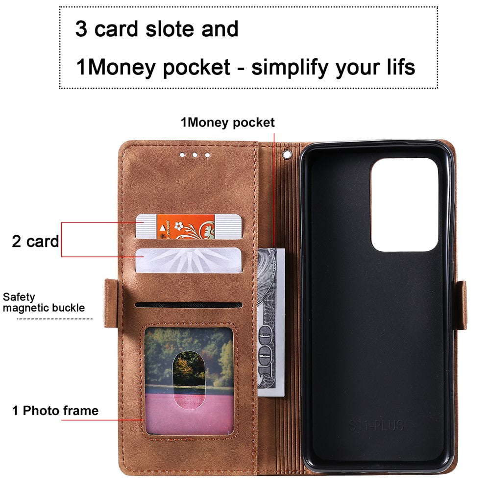 Vintage Splicing Style Wallet Stand Flip Leather Case for Samsung Galaxy S20 Ultra