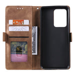 Vintage Splicing Style Wallet Stand Flip Leather Case for Samsung Galaxy S20 Ultra
