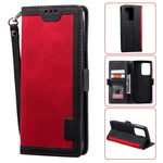 Vintage Splicing Style Wallet Stand Flip Leather Case for Samsung Galaxy S20 Ultra