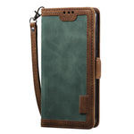 Retro patchwork-læderetui til Samsung Galaxy A10