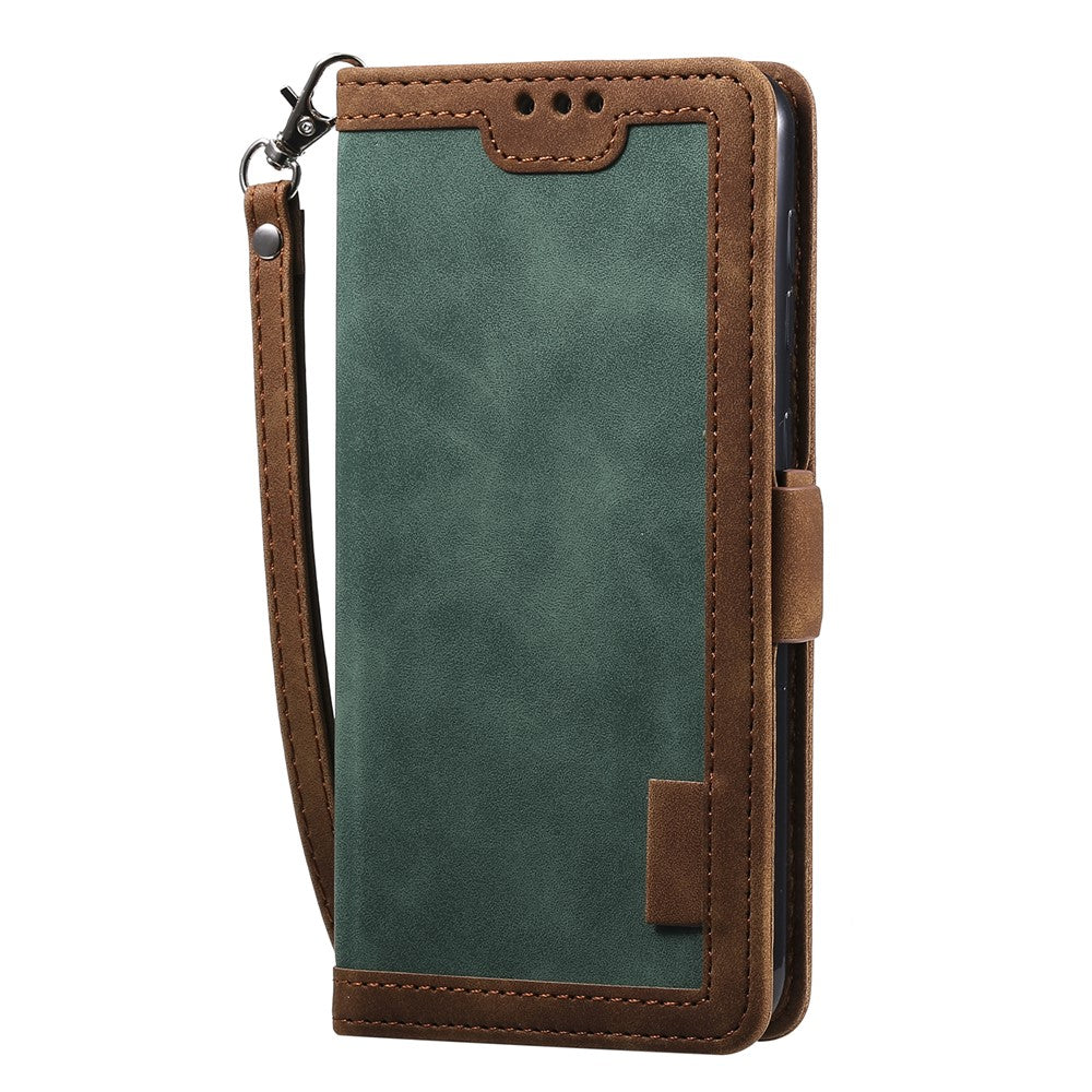 Retro patchwork-læderetui til Samsung Galaxy A10