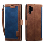 Retro læder-telefoncover med syninger til Samsung Galaxy Note 10 Pro
