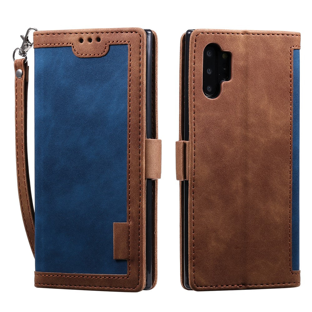 Retro læder-telefoncover med syninger til Samsung Galaxy Note 10 Pro