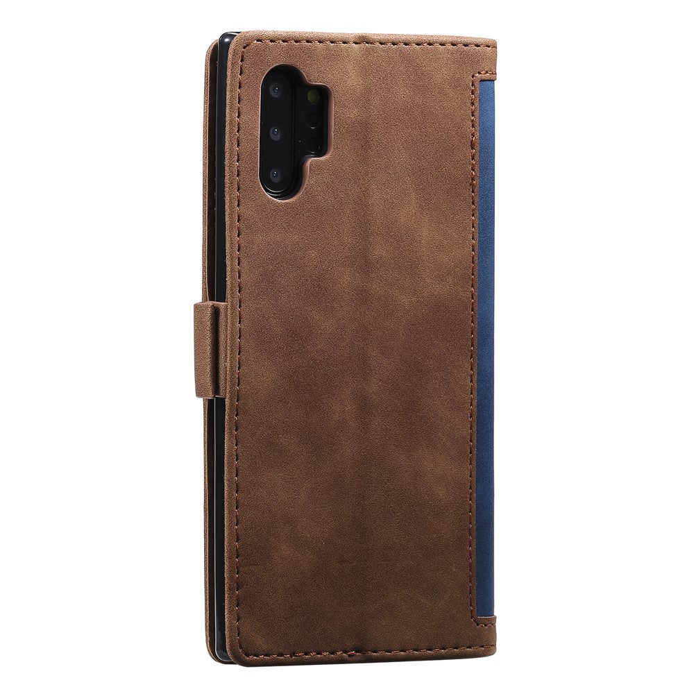 Retro læder-telefoncover med syninger til Samsung Galaxy Note 10 Pro