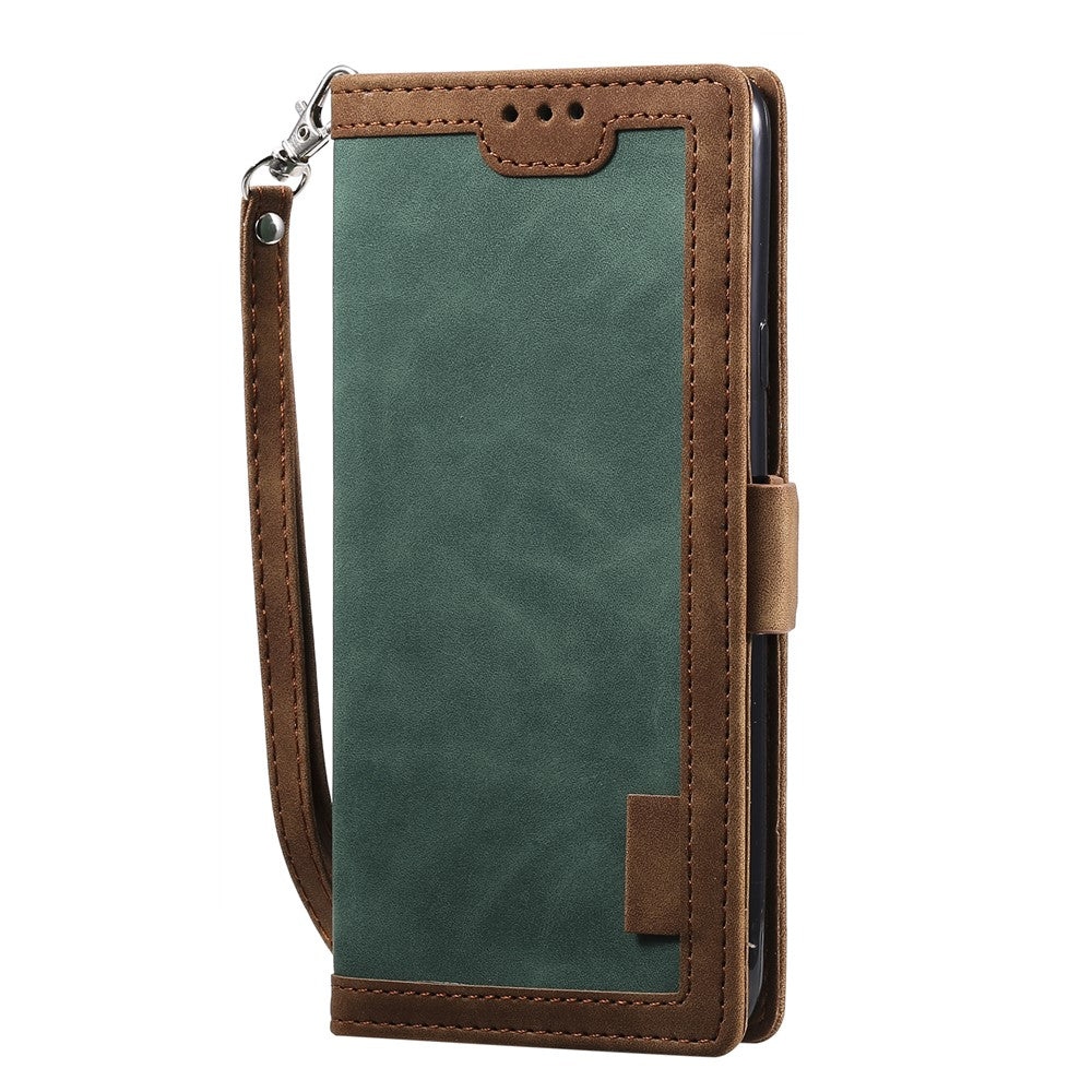 Vintage Splicing Style Wallet Stand Leather Flip Phone Case for Samsung Galaxy A20s