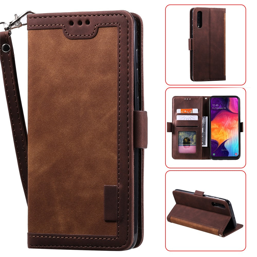 Special Retro Splicing Leather Shell for Samsung Galaxy A50/A50s/A30s