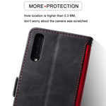 Vintage Splicing Style Wallet Stand Leather Flip Phone Cover for Samsung Galaxy A70
