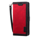 Vintage Splicing Style Wallet Stand Leather Flip Phone Cover for Samsung Galaxy A70