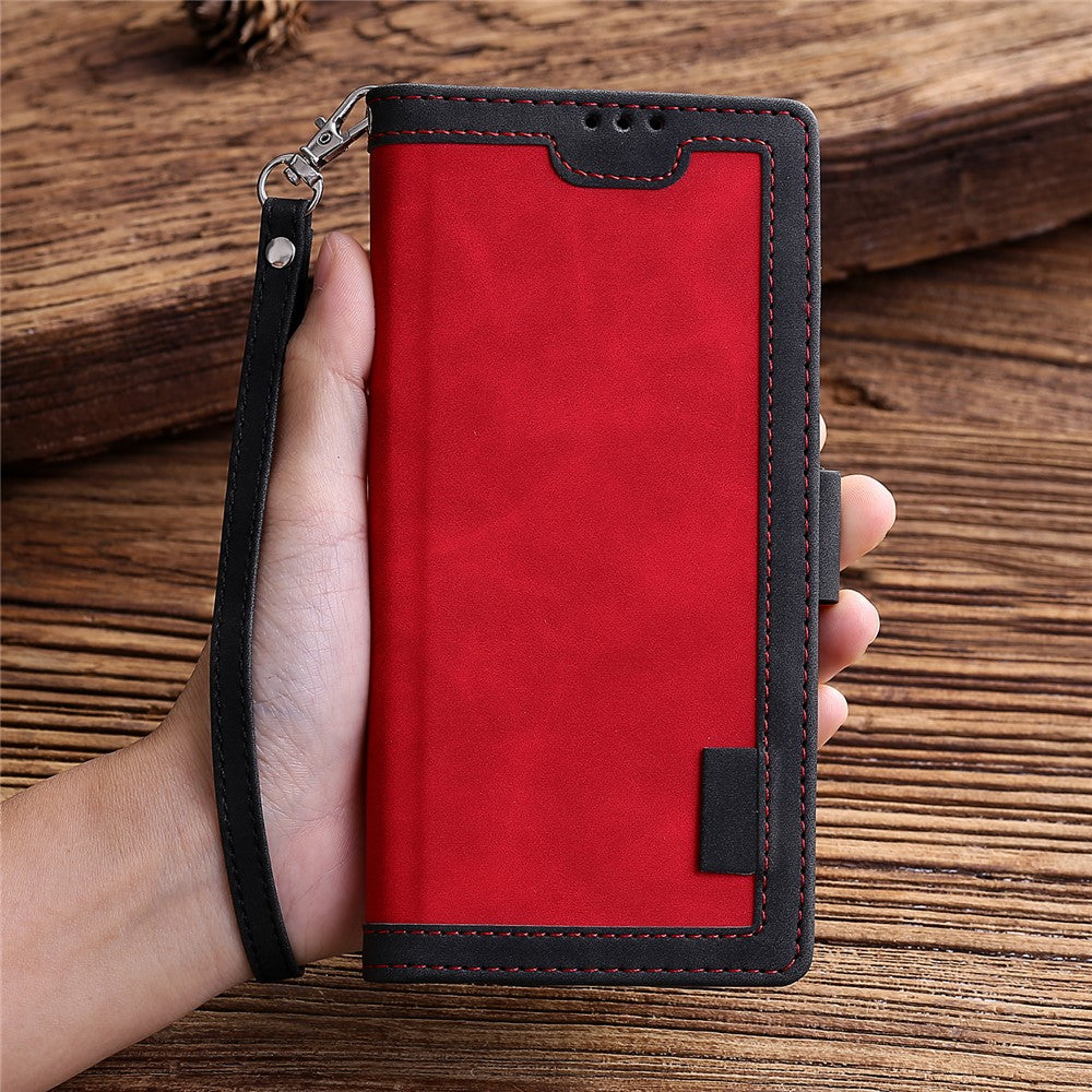 Vintage Splicing Style Wallet Stand Leather Flip Phone Cover for Samsung Galaxy A70